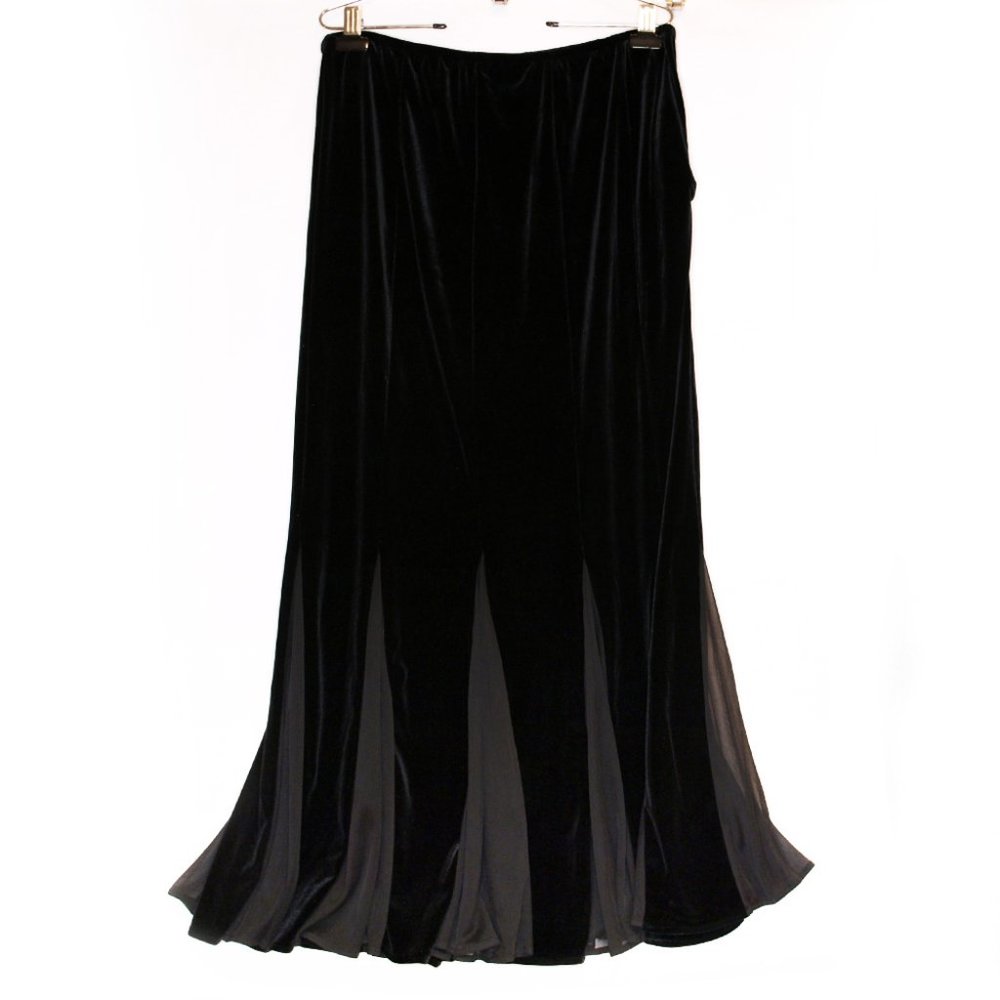Formal Black Velvet Skirt